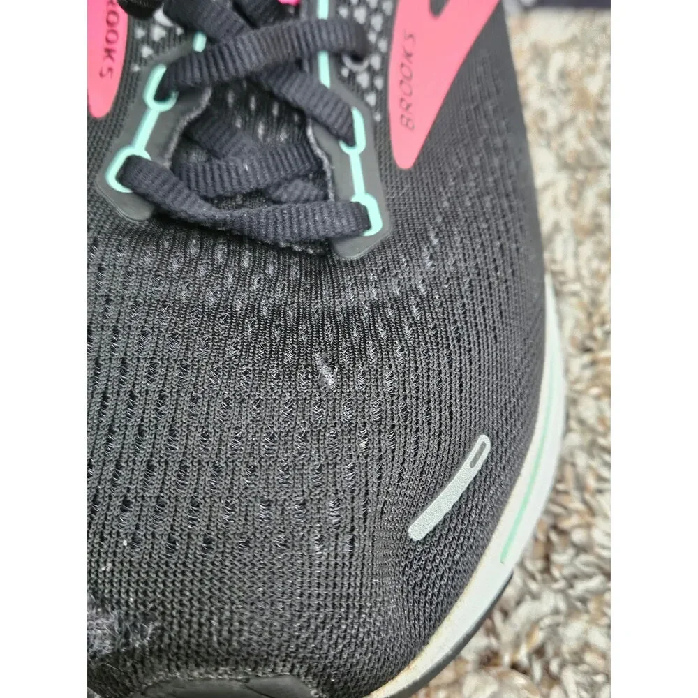 Brooks Ghost 14 Running Shoes Women's 8.5 B Black Pink (no insoles)